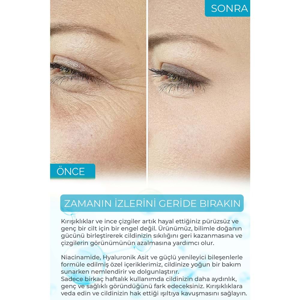 Nemlendirici Aydınlatıcı Hyaluronique Premium Serum Aura Series A250