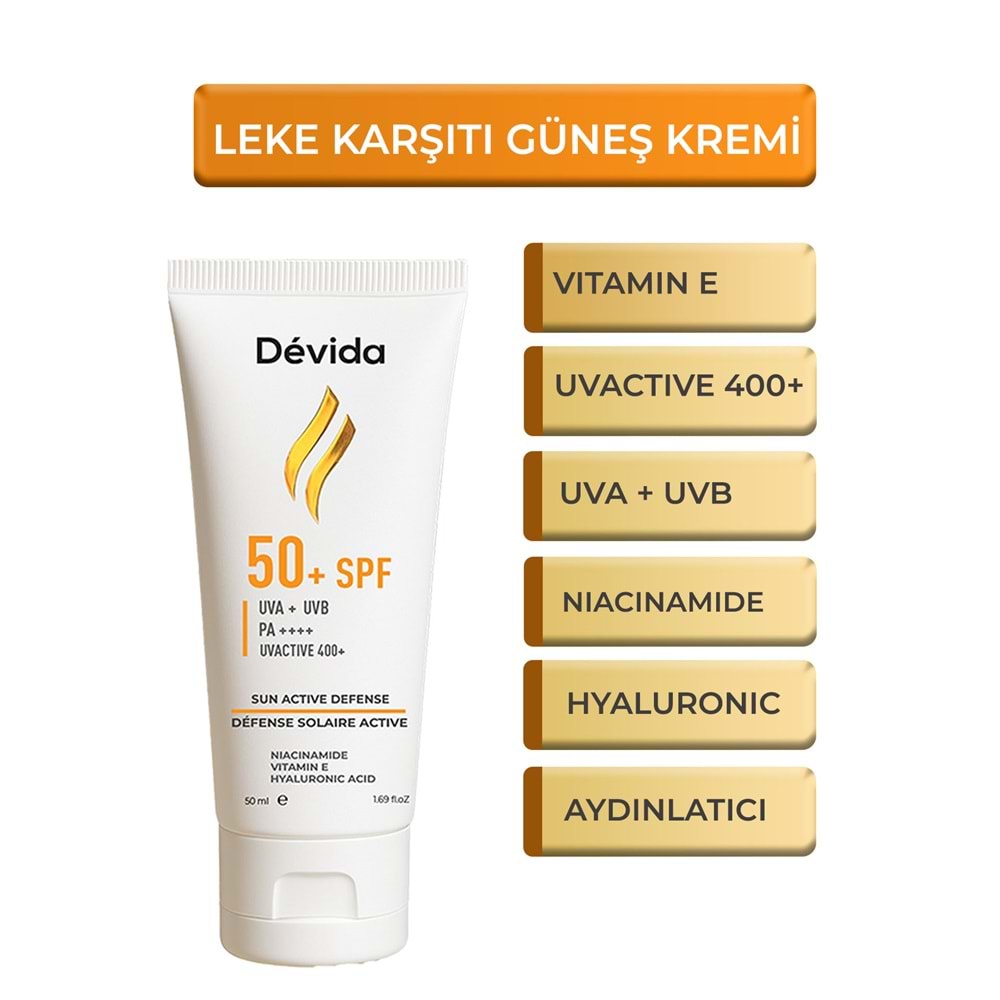 Leke Karşıtı Makyaj Altı Güneş Kremi Spf 50 Cilt Aydınlatıcı Ton Eşitleyici Hafif Yağsız