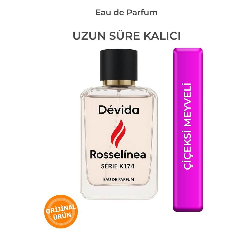 Kalıcı Kadın Parfüm Çiçeksi Günlük Fantasy Edp Rosselinea Serisi K174