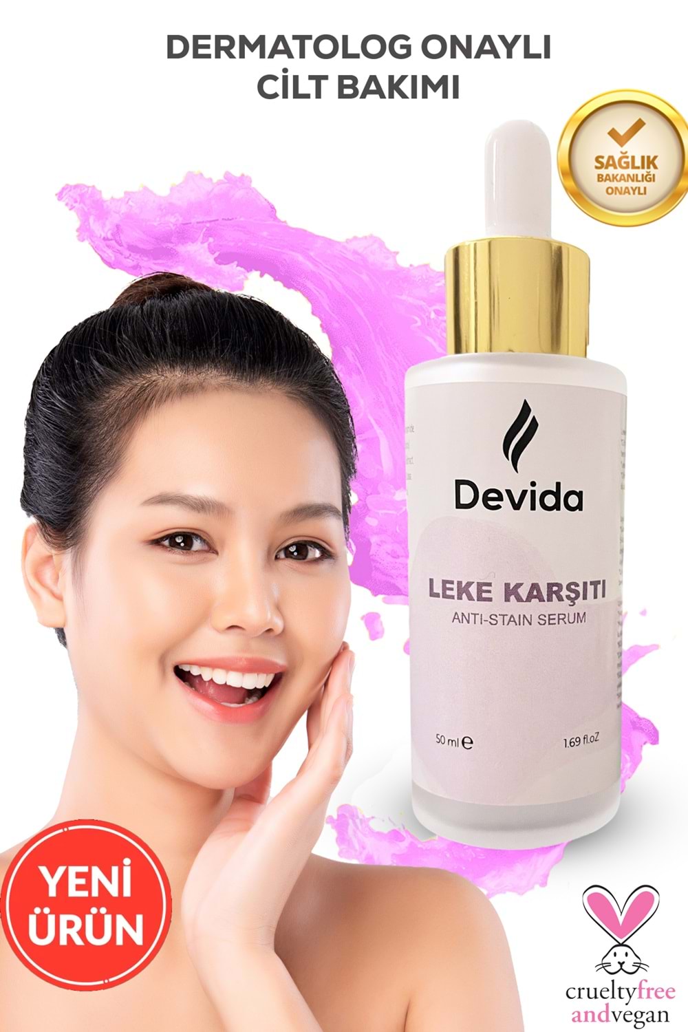 Devida Leke Karşıtı Ve Cilt Tonu Eşitleyen Aydınlatıcı Serum
