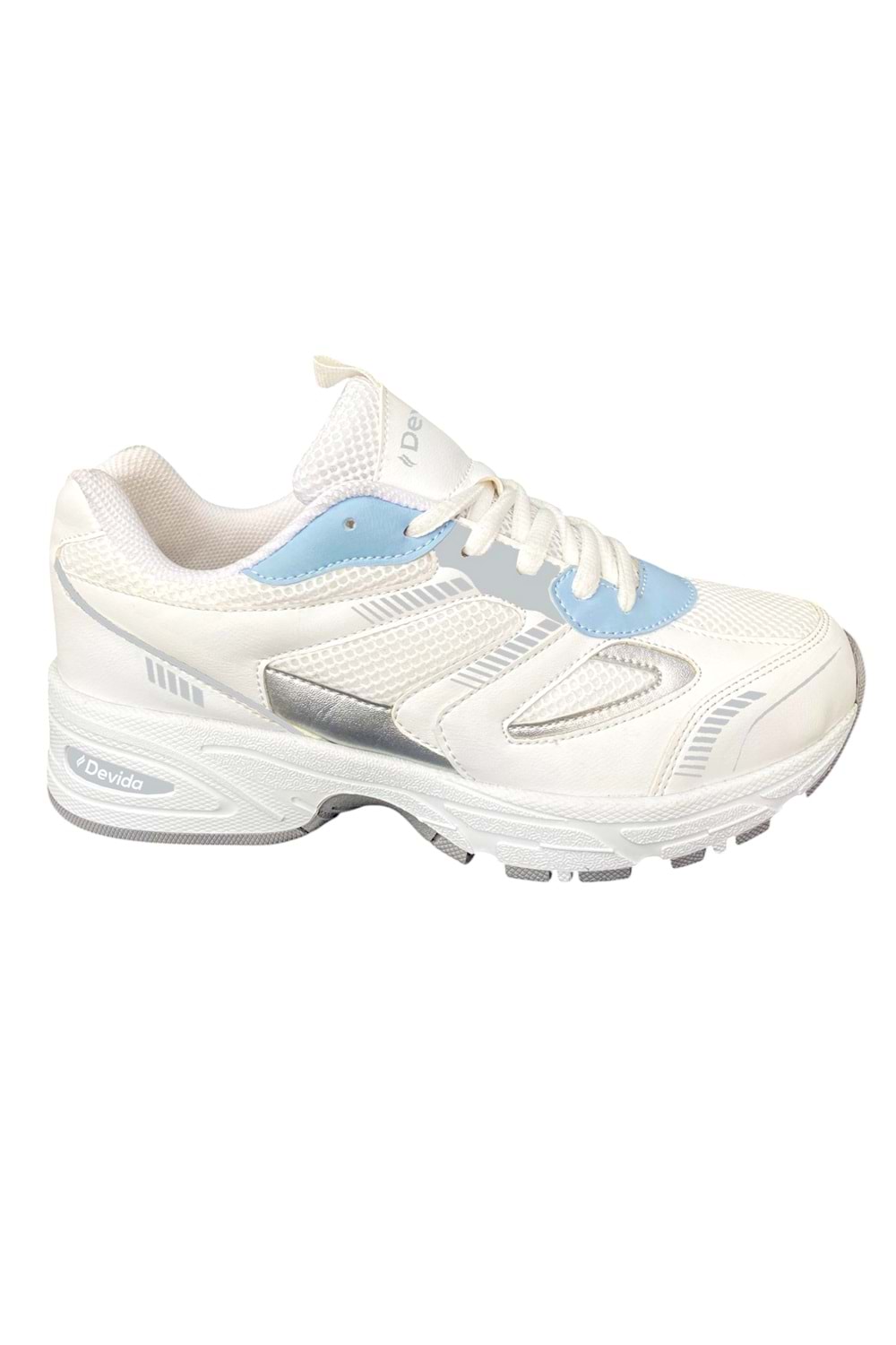 Kadın Beyaz Spor Ayakkabı Günlük Rahat Air Taban Sneaker D410