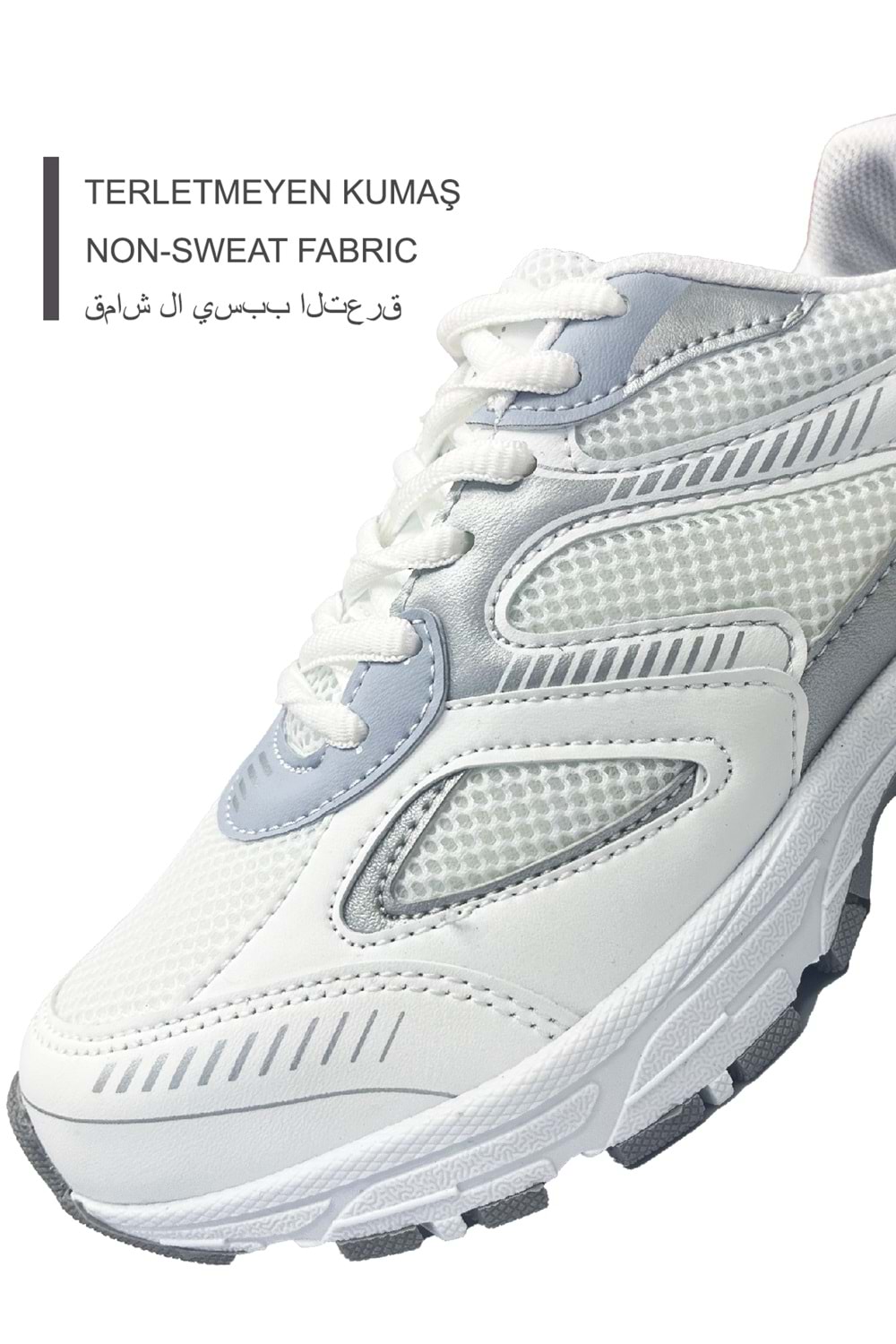 Kadın Beyaz Spor Ayakkabı Günlük Rahat Air Taban Sneaker N110