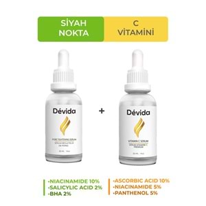 Siyah Nokta Gözenek Sıkılaştırıcı ve C Vitamini 2'li Bakım Seti