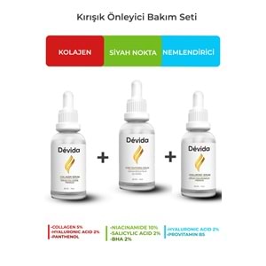 Kolajen + Gözenek + Nemlendirici Serum 3 lü Set Kırışıklık Alın Çizgisi Göz Çevresi