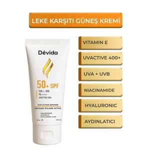 Leke Karşıtı Makyaj Altı Güneş Kremi Spf 50 Cilt Aydınlatıcı Ton Eşitleyici Hafif Yağsız