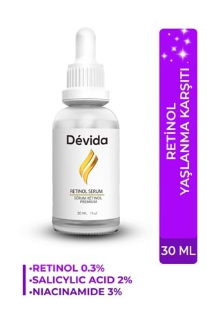 Dévida Rétinol Premium Yaşlanma Karşıtı Kırışık Önleyici Onarıcı A Vitamini Sérum