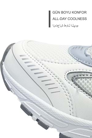 Kadın Beyaz Spor Ayakkabı Günlük Rahat Air Taban Sneaker N110