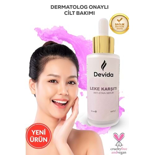 Devida Leke Karşıtı Ve Cilt Tonu Eşitleyen Aydınlatıcı Serum