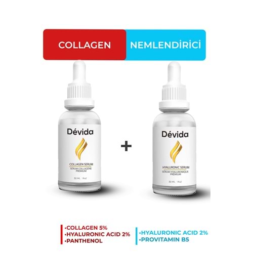 Kolajen + Nemlendirici Serum 2 li Set Kırışıklık Alın Çizgisi Göz Çevresi