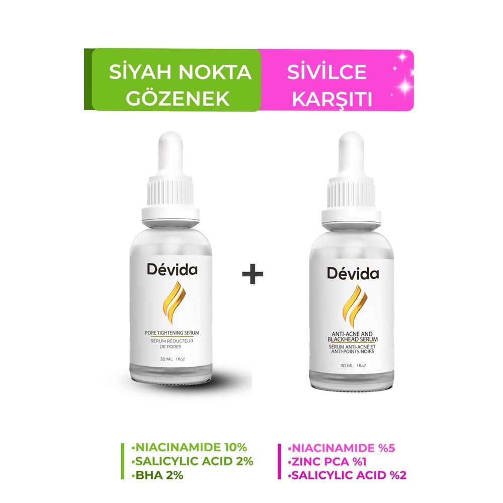 Siyah Nokta ve Sivilce Karşıtı 2 li Serum Seti