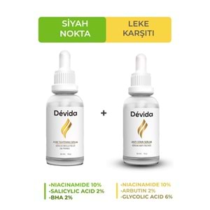 Siyah Nokta Karşıtı ve Leke Karşıtı Yüz Bakım Serumu 2 li set