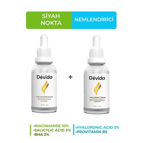 Siyah Nokta Karşıtı ve Nemlendirici Yüz Bakım Serumu 2 li set