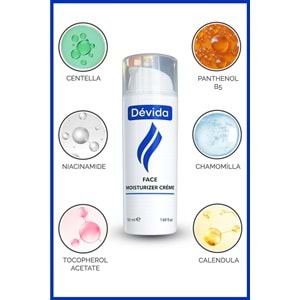 Nemlendirici Aydınlatıcı Ceramide Centella Panthenol B5 Yüz Bakım Kremi