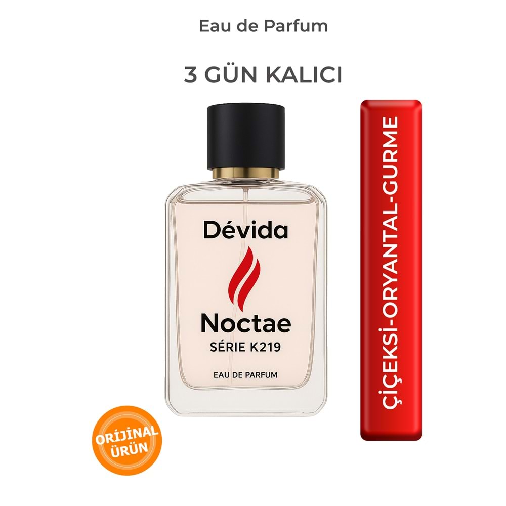 Uzun Süre Kalıcı Kadın Parfüm Vanilyalı Çiçeksi Günlük Edp Noctaé Serisi K219